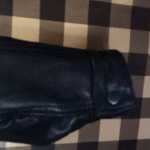 Leather bomber jacket SzM - Picture 2 of 14